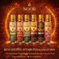 Noor Attar Luxury Combo Pack (6 × 6ml) | Alcohol-Free Roll-On Attars | Best-Selling Islamic Perfume Oils – Noor Perfume India