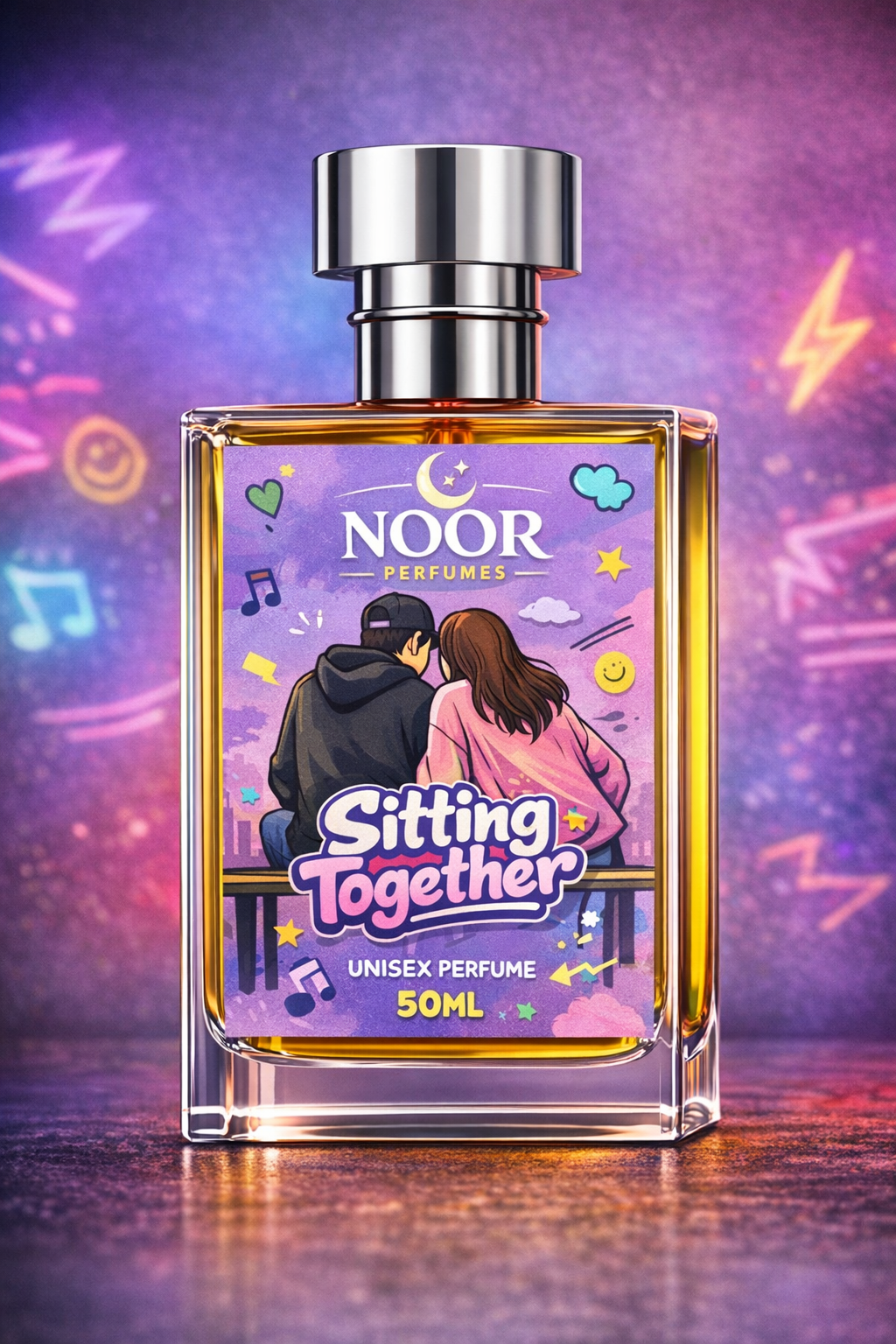 Sitting Together Perfume 50ml – Unisex Fragrance for Gen Z | Long‑Lasting, Fresh Scent | India’s Stylish Everyday Perfume