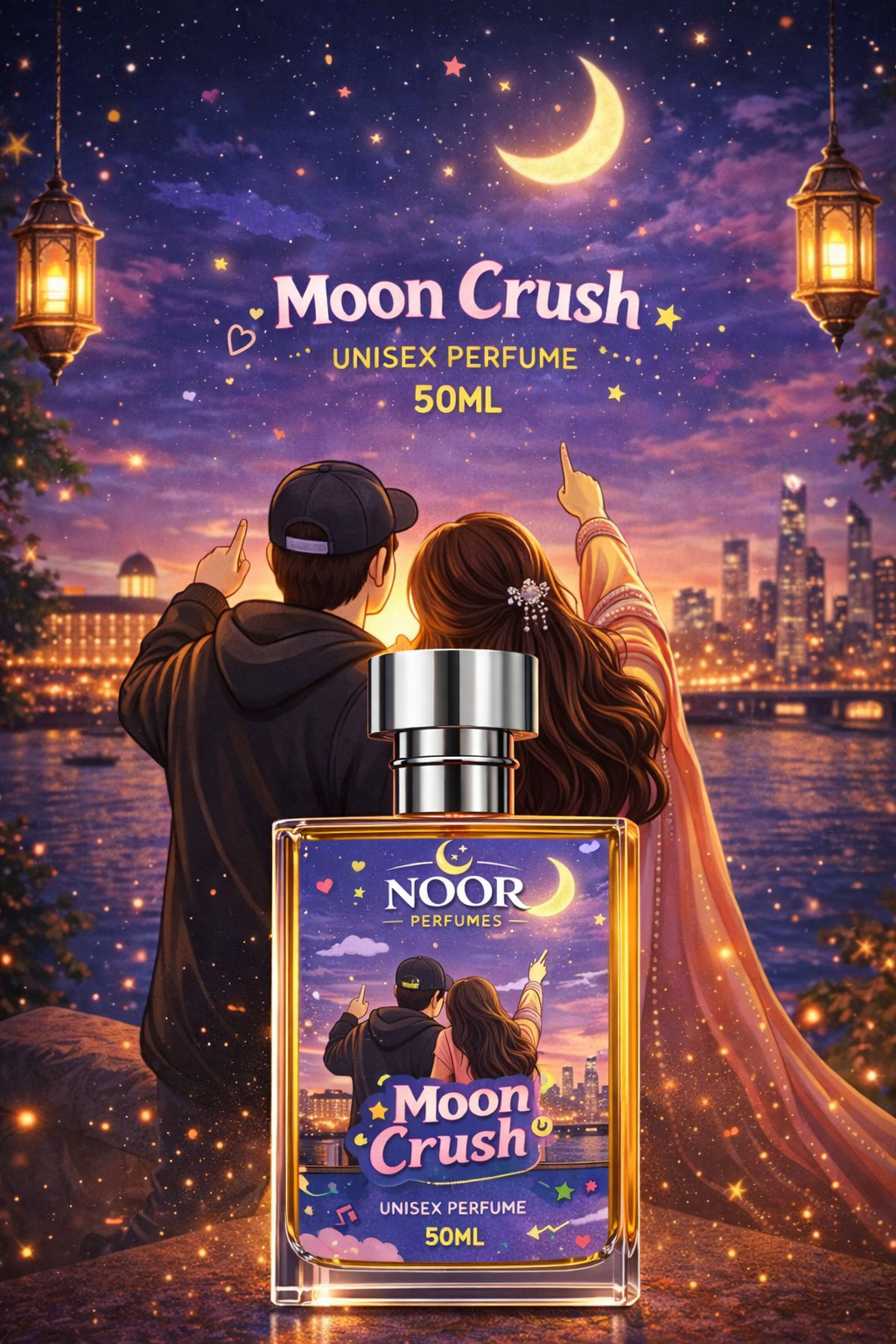 Moon Crush 50ML Unisex Perfume – Long Lasting Luxury Inspired Fragrance for Men & Women | Buy Online in India