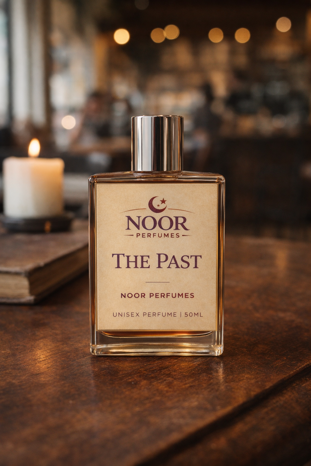 The Past by Noor Perfumes – Luxury Unisex Perfume 50ML | Warm Amber, White Musk & Cocoa | Long Lasting Premium Fragrance for Men & Women