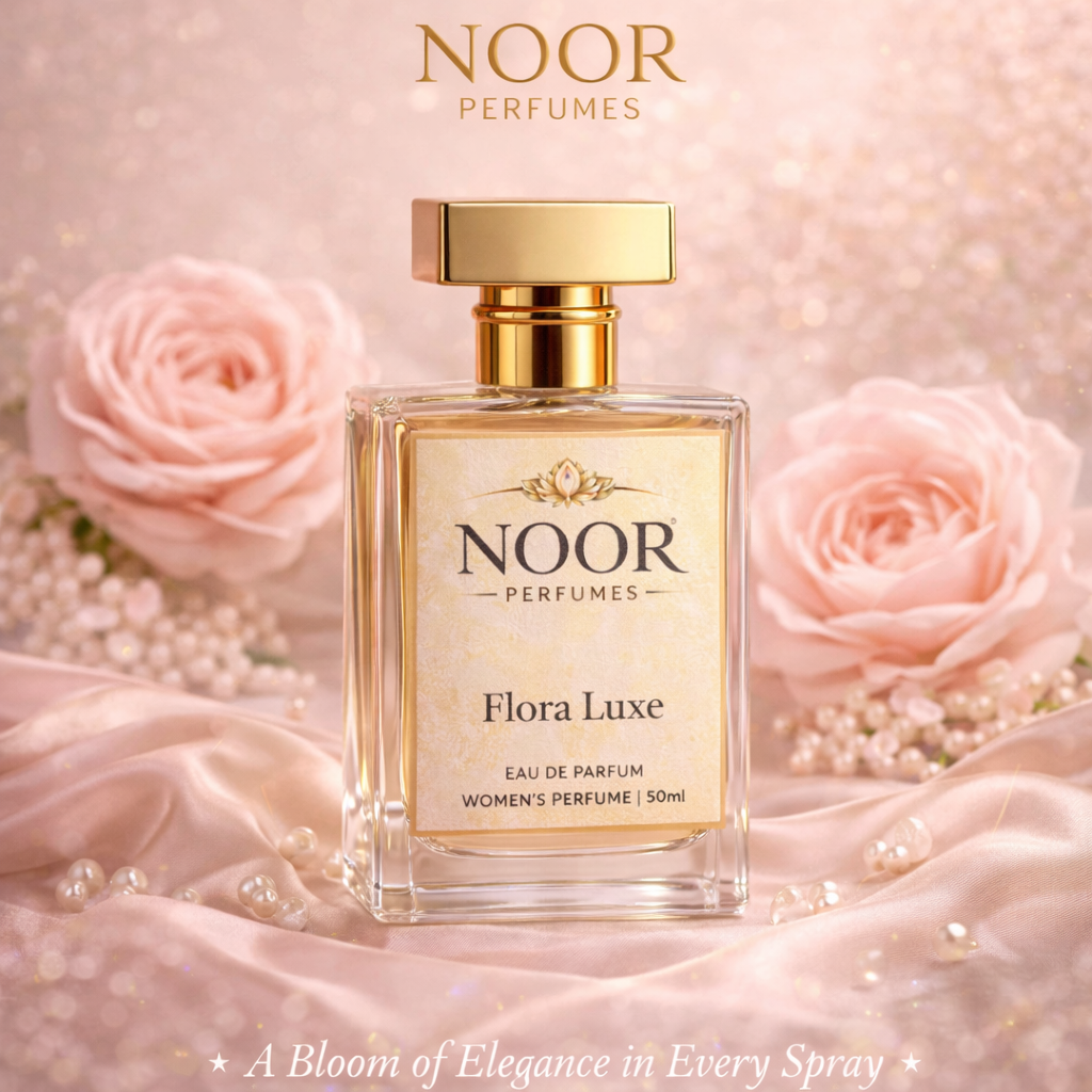 Flora Luxe Eau de Parfum 50ML – Premium Floral Women’s Perfume by Noor Perfumes | Long Lasting Luxury Fragrance | Available Pan India