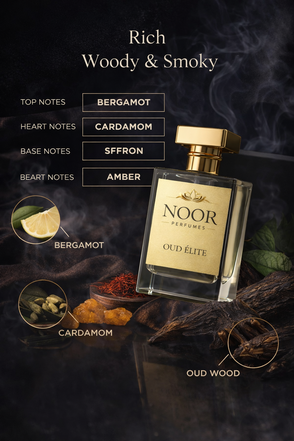 NOOR PERFUMES – Oud Élite
Eau de Parfum | 50 ml