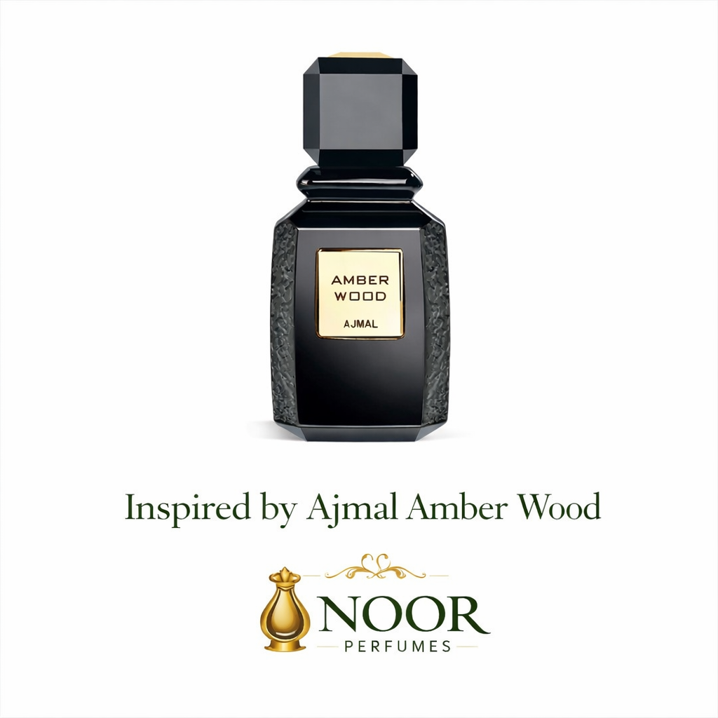 Amber Wood Inspired Perfume by NOOR Perfumes | Unisex Long-Lasting Luxury Fragrance 50ml