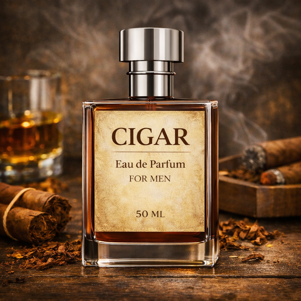 Cigar Eau de Parfum 50ml for Men | Smoky Woody Luxury Fragrance | Inspired by Cigar Scents – NOOR Perfumes