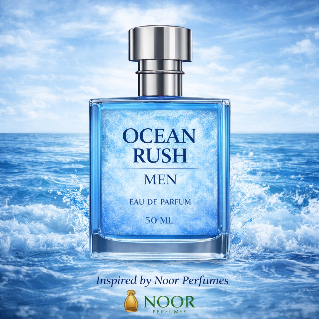 Ocean Rush Men Eau de Parfum 50ml | Fresh Aquatic Fragrance Inspired by Cool Water – NOOR PERFUMES